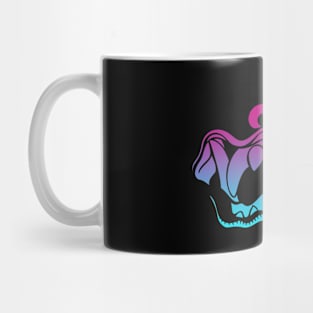 Bali Demon Mask Teeth Vaporwave Mug